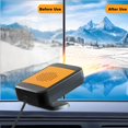 thumbnail image 3 of Calentador de coche LILITUAN, 12 V, 200 W, descongelador de calentamiento rápido (naranja), 3 of 8