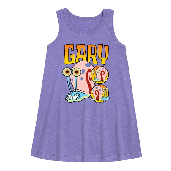 SpongeBob SquarePants - Gary The Snail - Toddler & Youth Girls A-line Dress