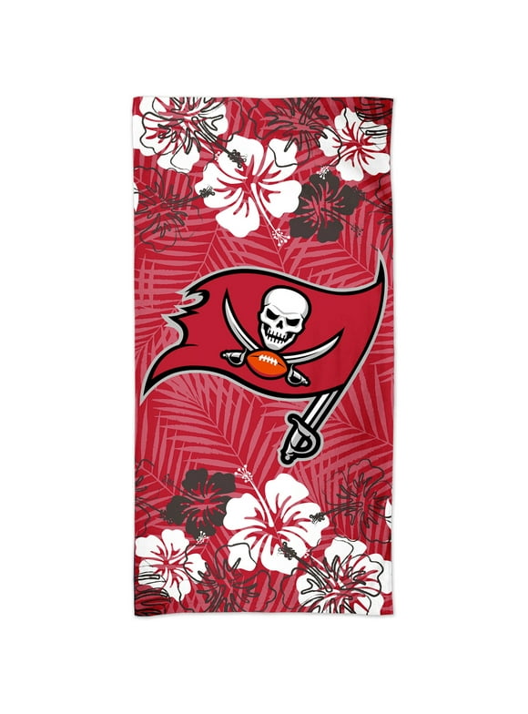 WinCraft Tampa Bay Buccaneers 60'' x 30'' Floral Spectra Beach Towel'