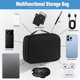 thumbnail image 4 of Organizador de Cables, Estuche Organizador Electrónico Bolsa de Viaje Universal Accesorios de electrónica Estuches para Cables, Cargadores, Auriculares, Mouse, Power Bank, Tarjeta SD (Negro), 4 of 4