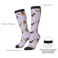 thumbnail image 4 of Rateoe German Shepherd Dog Pattern Women’s Knee High Crew Socks,Trouser Socks Comfortable, Breathable, Moisture-Wicking and Soft, 4 of 6