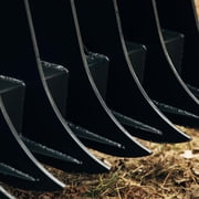 Titan Attachments 84in Clamshell Root Grapple Rake, Universal Skid Steer Mounting, Twin 3,000 PSI Cylinders, Brush Debris Landscaping Grapple