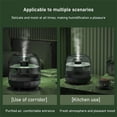 thumbnail image 6 of Tkrady Humidifiers for Bedroom, Top Fill 500ml Cool Mist Humidifier with Nightlight, Quiet Ultrasonic Humidifiers for Home, Large Room, Baby Nursery and Black, 6 of 6