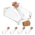 thumbnail image 3 of Kit de 6 mini botellas de vidrio con mensaje de tesoro, colgantes, viales transparentes con corchos, frascos de muestra vacíos en miniatura., 3 of 8
