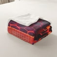 thumbnail image 4 of Erosebridal Gradient Geometric Throw Blanket for Couch, Red Gamepad Plush Blanket, Futuristic Abstract decor, 4 of 6