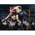 thumbnail image 2 of Bellows, George 32x25 Gold Ornate Wood Framed with Double Matting Museum Art Print Titled - Stag at Sharkeys, 2 of 4
