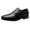 Black, variant on Mens Loafers Fashion Leather Pointed Toe Slippers Comfy Slip-on Business Dress Flats Breathable Driving Shoes Black 6.5