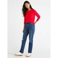 thumbnail image 7 of Free Assembly Women's Crewneck T-Shirt with Long Sleeves, Sizes XS-XXXL, 7 of 7
