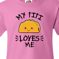 thumbnail image 4 of Inktastic My Titi Loves Me with Taco Illustration Youth T-Shirt, 4 of 5