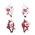 thumbnail image 3 of Matsuzay Colgantes de de Navidad animales niños adornos colgantes ligero Festival árbol colgante boda hogar habitación vacaciones Kits de decoración para fiestas Corazón de ciervo blanco, 3 of 6