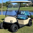 thumbnail image 2 of Uorisanigo Blue Butterfly Golf Cart Seat Covers Strech Seat Cushion and Backrest Pad Front Seats Cushion Fits 2-Person Seats for EZGO Yamaha Club Car Protective Easy to Install, 2 of 7