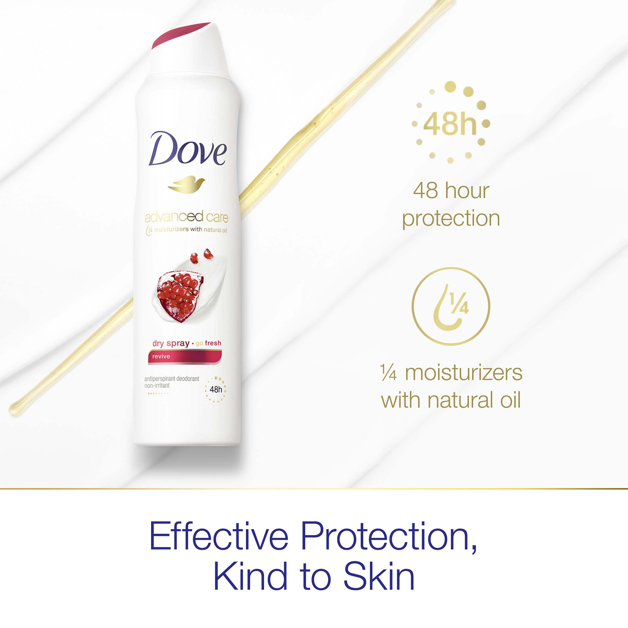 Dove Advanced Care Long Lasting Womens Antiperspirant Deodorant Dry Spray Fruity 38 Oz 5302