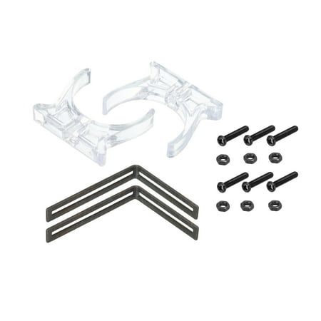 

Uxcell Plastic Water Tank Mounting Bracket Holder C-Shape Support Clamp Clear D50mm with L-Shape Metal Buckle Pack of 2