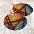 thumbnail image 3 of Golden Gate Bridge Ornament 2025, Travel Landmark Christmas Decoration, Holiday Keepsake Gift, Collectible Souvenir, Glass Look Hanging Decor, Xmas Tree Decoration, 2025, Seasonal, 3 of 5