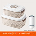 thumbnail image 1 of Smart Automatic Vacuum Sealer with Vacuum Seal Food Storage Container Set 1.2L/2.1L Vacuum Fresh-Keeping Box Sealed Jar, 1 of 7