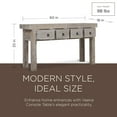 thumbnail image 5 of Maven Lane Veena Handmade Heritage Wooden Console Table, Distress Natural Finish, 5 of 6