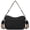 Black, variant on Women's Shoulder Bag, Medium Handbag, Women's Leather Crossbody Bags with Adjustable Coloured Strap