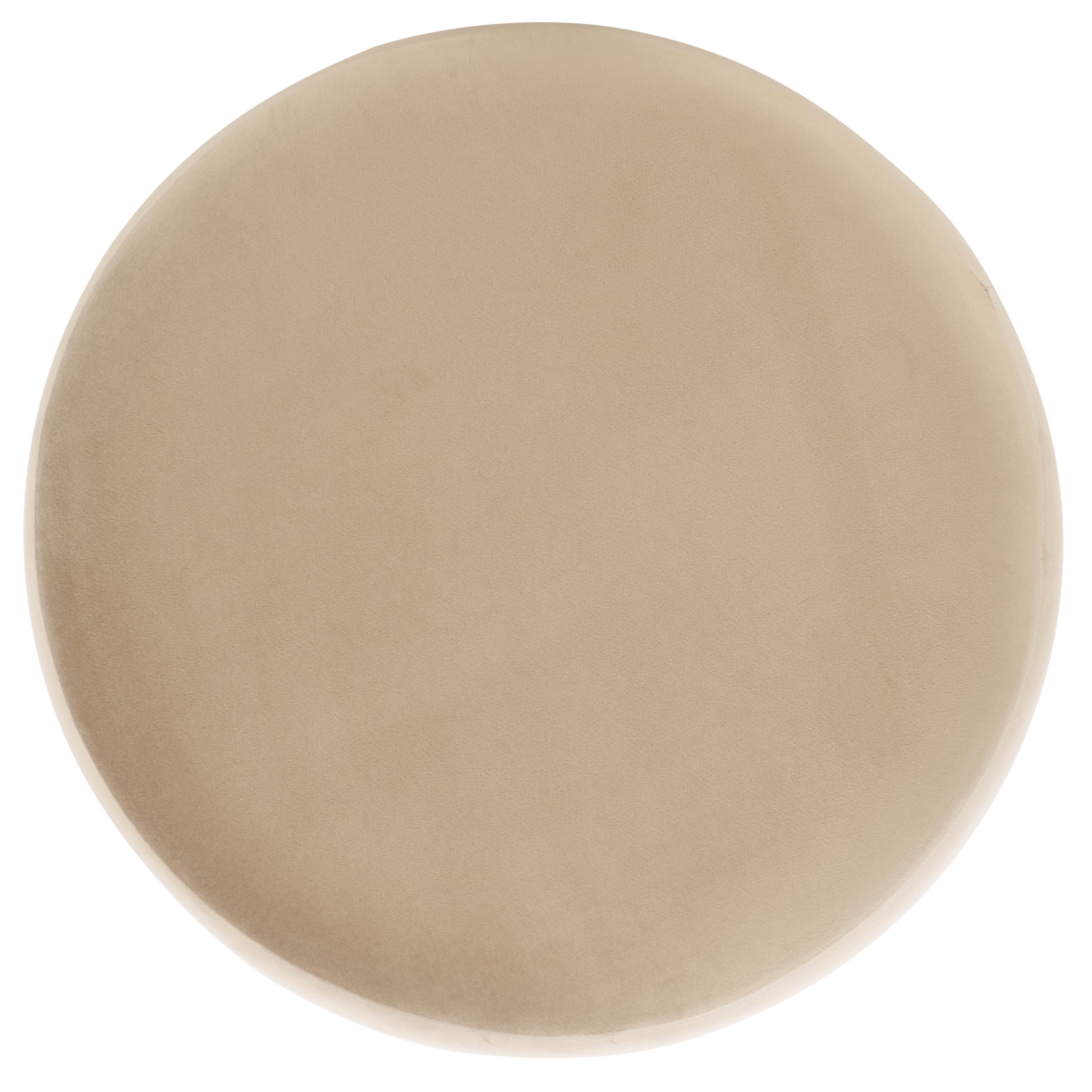 Safavieh Naref Modern Round Ottoman, Tan