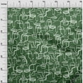 thumbnail image 3 of oneOone Velvet Green Fabric Abstract Face Sewing Material Print Fabric By The Yard 58 Inch Wide, 3 of 7