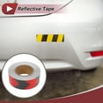 thumbnail image 2 of Cinta Reflectante de Advertencia de Seguridad Única Bargains 1 Pcs Aumento de Visibilidad Tiras Reflectantes 98.43ftx1.97" Rojo, Negro, 2 of 6