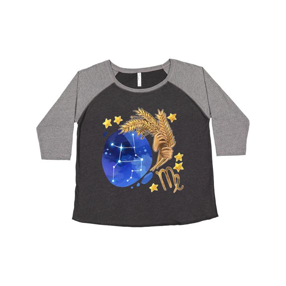 Inktastic Virgo Constellation Zodiac Sign Illustration Women's Plus Size T-Shirt