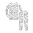 thumbnail image 1 of Tenues & Ensemble pour Filles Pyjama Imprimé Dessiné à la Main Tenue de Nuit Familiale Festive, 1 of 3