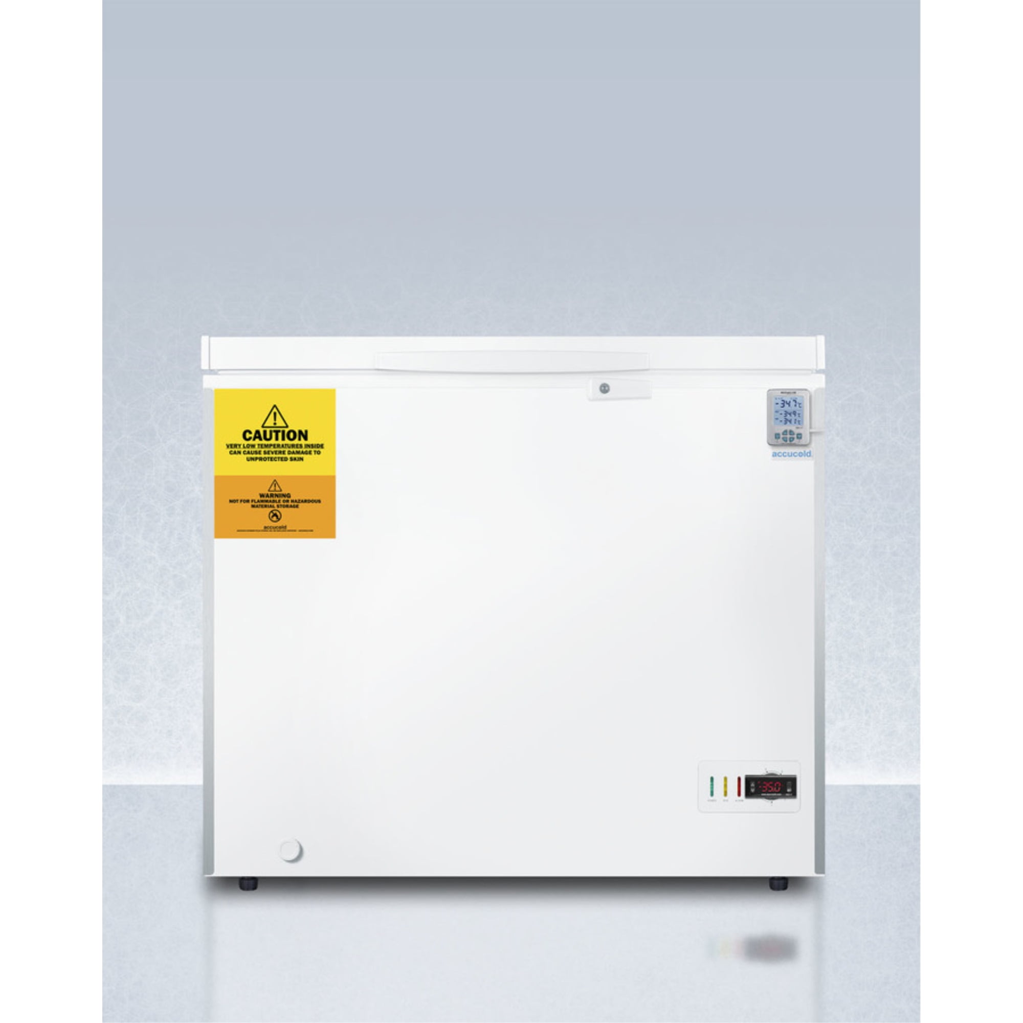 Laboratory chest freezer capable of 35 C (31 F) operation