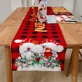 thumbnail image 7 of Douhoow 1PC Christmas Supplies,Plaid Gnomes Tree Skirt/Table Runner/Chair Cover/Placemat/Sock/Apron, 7 of 7