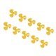 thumbnail image 3 of 10Pcs 50mm 3 Blades Propeller ABS Turning Propellers Replacement DIY Car Model AccessoriesYellow, 3 of 5