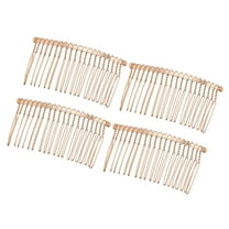 Vocoste 4 Pcs No Slip Hair Side Combs Accessories Metal Rose Gold Tone 2.95"x1.57"