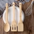 thumbnail image 3 of 1Pcs Natural Wood Tableware Spoon Ladle Turner Rice Colander Soup Non Stick Cooking Spatula Reusable Kitchen Accessories, 3 of 5