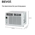 thumbnail image 5 of Bevoi BEV06WiNCC 6,000 BTU EasyCool Window Air Conditioner with Remote 115V 15A in White, 5 of 7