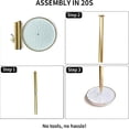 thumbnail image 7 of Paper Towel Holder Countertop,Kitchen Paper Towels Holder with Weighted Ceramic Base, Golden Paper Towel Holders for Standard and Large Size Rolls$$Home Decor, Kitchen, & Other, 7 of 7