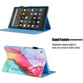 thumbnail image 5 of Allytech Fire HD 10 Case 10.1" Display Tablet, PU Leather Slim Fit Shell Auto Sleep Wake Lightweight Shockproof Book Style Kickstand Case Cover for Amazon Fire HD 10 2019/2017/2015, Colorful Painting, 5 of 6