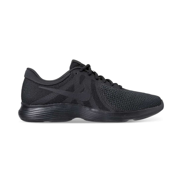 munición Redondo dividir Men's Nike Revolution 4 Running Shoe Black - Walmart.com