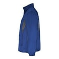 thumbnail image 2 of Badger B7703 Adult Brushed Tricot Drive Jacket - Royal & Graphite, Medium, 2 of 3