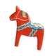 thumbnail image 5 of Adorno de escritorio sueco con forma de caballo Dala, recuerdo artesanal tradicional dalecarliano. Rojo, 5 of 9