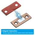 thumbnail image 4 of Uxcell Cabinet Magnetic Catch, Adhesive Cabinet Door Magnetic Catch for Kitchen Drawer Door, Copper 2 Pack, 4 of 6