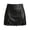 t-116Black, variant on ZHOGXU Women's High Waist Mini Skirt Lace Hem Faux Leather Side Split Bodycon Skirts For Night Club,Black,XXL