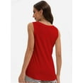 thumbnail image 2 of Womens Tank Tops V Neck Summer Trendy Casual Loose Fit Flowy Sleeveless Shirts, 2 of 6