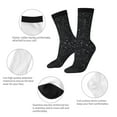 thumbnail image 3 of Rateoe Black Glitter for Women Casual Calf Socks - Cute Crew Socks - Thin Soft Above Ankle Socks Size 5-11, 3 of 6