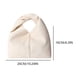 thumbnail image 4 of Bolso Plisado Mano Btafrte Cuero Suave Bolso Croissant Alta Gama blanco, 4 of 9