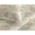 thumbnail image 3 of Ambesonne Damask Quilted Bedspread Set 3 Pcs, Rococo Renaissance Flowers, King, Pale Camel Pale Redwood, 3 of 4