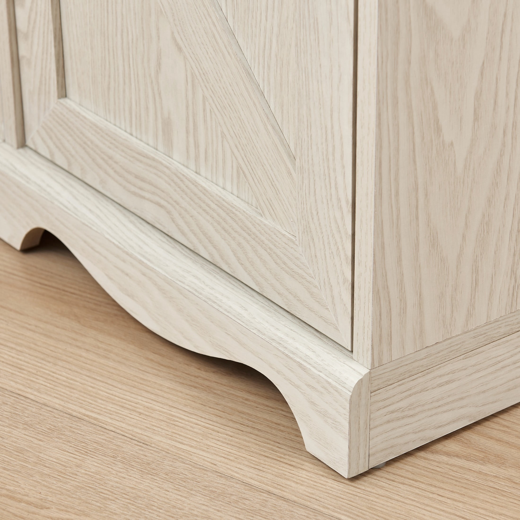 GDF Studio Calis 70.86" Tall Free Combination Modular Wood Storage Cabinet, Cube Display Cabinet Bookshelf, White Oak
