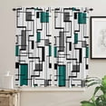 thumbnail image 3 of Abstract Square Modern Art Duck Green Curtain Home Decoration Living Room Short Curtains Window Treatments For Kitchen Bedroom, 3 of 6