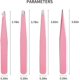 thumbnail image 4 of Tweezers Set 4-piece, Professional Stainless Steel Tweezers, Precision Tweezers For Eyebrows, Facial, 4 of 5
