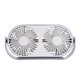 thumbnail image 1 of Ventilador de refrigeración Usb de doble cabezal Ventilador de circulación de aire personal giratorio de verano de 360 ​​grados Aromaterapia Ventilador de coche de oficina en casa Inevent DZ7047-01B, 1 of 7