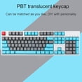 thumbnail image 4 of HUGFEGWE Keyboard,Mechanical Keyboard 104Pcs Universal Backlight PBT Keycaps Rechargeable Backlit Gaming Keyboard Mini Mechanical Feel Anti-ghosting Keyboard for PC Computer Pink CA919-141126, 4 of 7