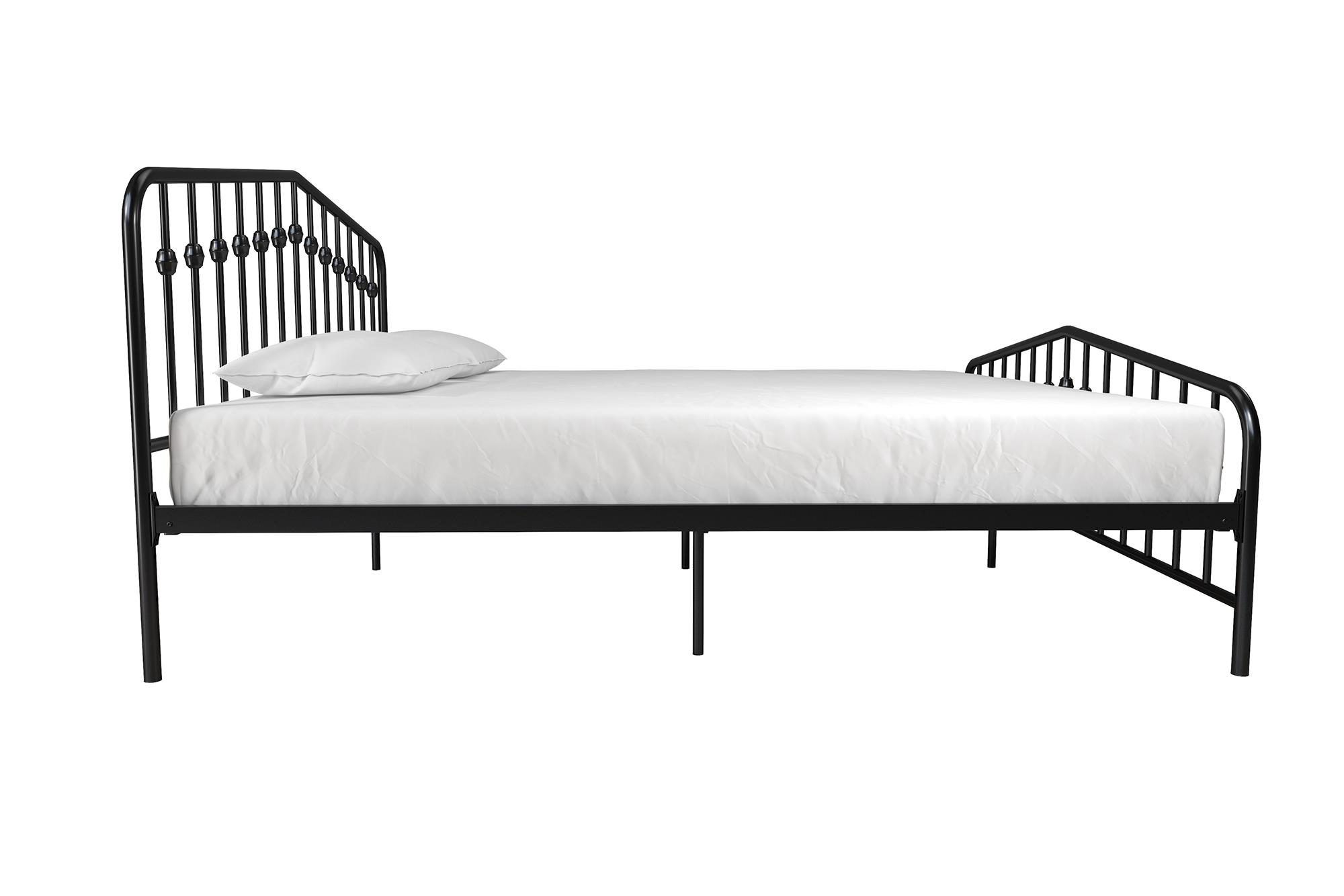 Novogratz Bushwick Metal Bed King Black 