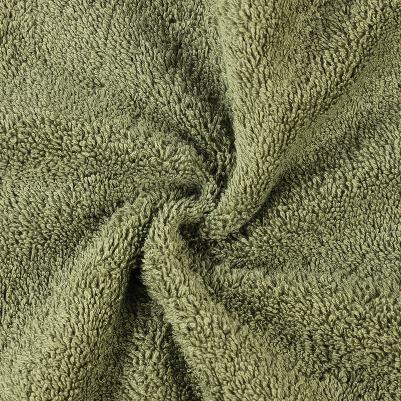 Superior Oregon Organic Cotton Solid 12-Piece Towel Set, Forest Green